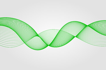 Abstract wave element for design. Digital frequency track equalizer. Stylized line art background. Vector illustration