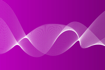 Abstract wave element for design. Digital frequency track equalizer. Stylized line art background. Vector illustration