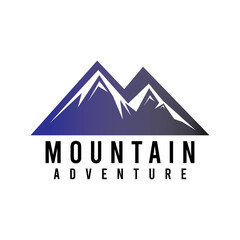 Mountain concept logo icon vector template.