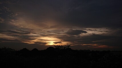 time lapse sunset