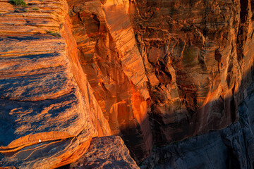 Red rock canyon desert. Arizona Horseshoe Bend of Colorado River in Grand Canyon.