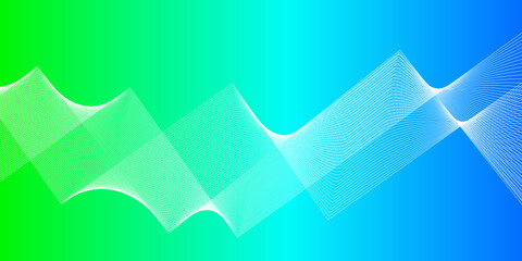 Abstract wave element for design. Digital frequency track equalizer. Stylized line art background. Vector illustration