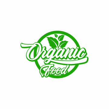 Vector eco, organic, bio logos or signs. Vegan, raw, healthy food badges, tags set for cafe, restaurants, products packaging etc.