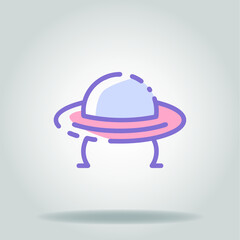 ufo colorful colorful icon
