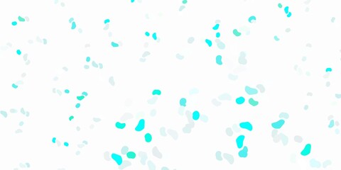 Light blue, green vector pattern with abstract shapes.