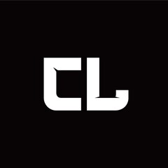 C L letter monogram style initial logo template