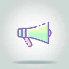 megaphone colorful icon
