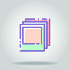 photo collection colorful icon
