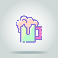 champagne colorful icon
