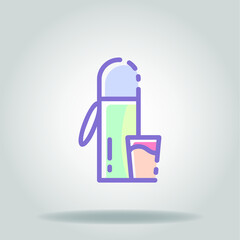 thermos colorful icon
