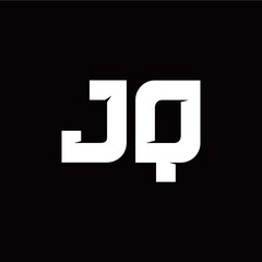 J Q letter monogram style initial logo template