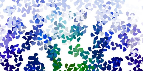 Light multicolor vector pattern with abstract shapes.