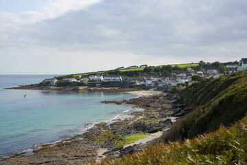 Portscatho Cornwall on the Roseland Peninsula Cornish south coast of England UK