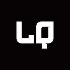 L Q letter monogram style initial logo template