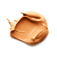 Makeup foundation smear isolated on white background