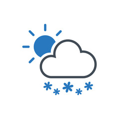 Snowy day icon