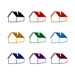 House Symbol For Logo, color set