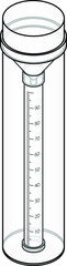 A rain gauge (nilometer hygrometry pluviometer udometer.)