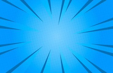 Blue colour abstract speed explosion comic Background