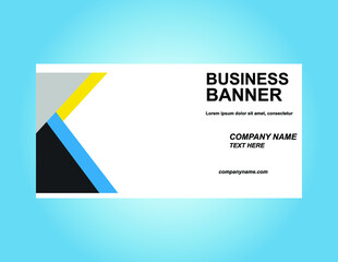 Bussiness Benner design template Cool and Good for Your Company