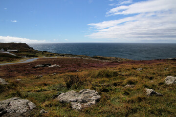 Fototapeta na wymiar A view of the Cornwall Coast off Lands End