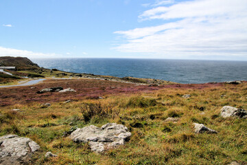 Fototapeta na wymiar A view of the Cornwall Coast off Lands End