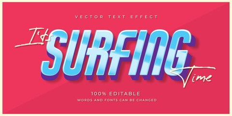 Its Time to Surfing Time Text Effect