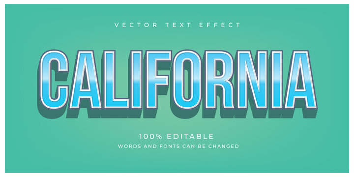 California Country Text Effect