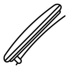 Object barrette icon. Outline object barrette vector icon for web design isolated on white background