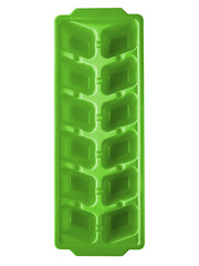 green form for freezing ice in the refrigerator