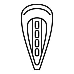 Salon barrette icon. Outline salon barrette vector icon for web design isolated on white background