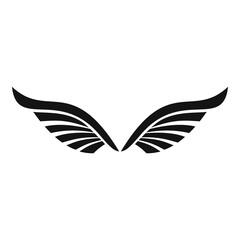 Fototapeta premium Bird wings icon. Simple illustration of bird wings vector icon for web design isolated on white background