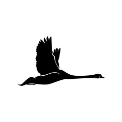 Goose Bird Logo Template Design Vector