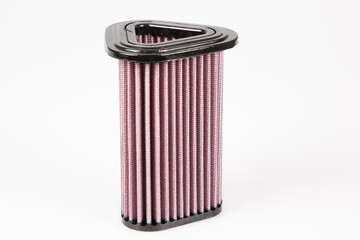 air filter for car motorbike isolated on white background