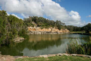 Fototapeta na wymiar Rock Pool in Noosa Area, Queensland, Australia
