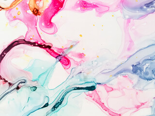 Messy Design. Pastel Multicolor Pattern.