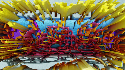 Obraz premium Dynamische, abstrakte Hintergründe mit Mischfarben und Texturen