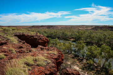 Hiking and Swimming in Karijini National Park, Western Australia