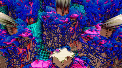 Fototapeta premium Dynamische, abstrakte Hintergründe mit Mischfarben und Texturen