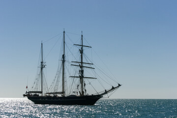 Fototapeta na wymiar Sailing around Shark Bay, Western Australia