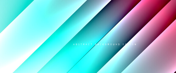 Fluid gradients with dynamic diagonal lines abstract background. Bright colors with dynamic light and shadow effects. Vector wallpaper or poster