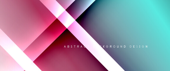 Fototapeta premium Fluid gradients with dynamic diagonal lines abstract background. Bright colors with dynamic light and shadow effects. Vector wallpaper or poster