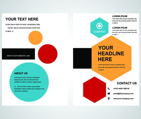 poster flyer pamphlet brochure cover design layout, vector illustration template