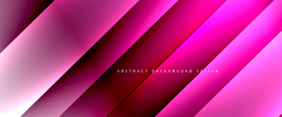 Fluid gradients with dynamic diagonal lines abstract background. Bright colors with dynamic light and shadow effects. Vector wallpaper or poster