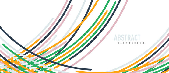 Аbstract moving colorful lines vector backgrounds for cover, placard, poster, banner or flyer
