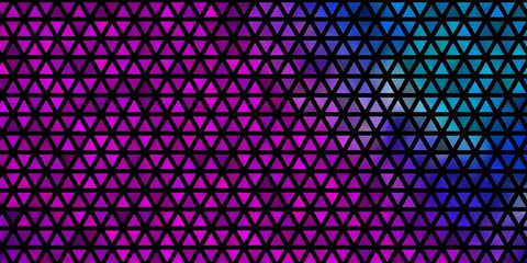 Light Pink, Blue vector pattern with polygonal style.