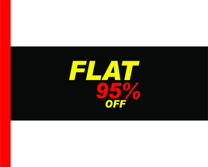 black vwctor banner flat 95% off