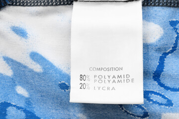Fabric composition label