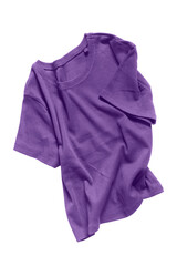 Crumpled t-shirt isolated
