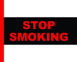 BLACK BACTOR BANNER STOP SMOKING